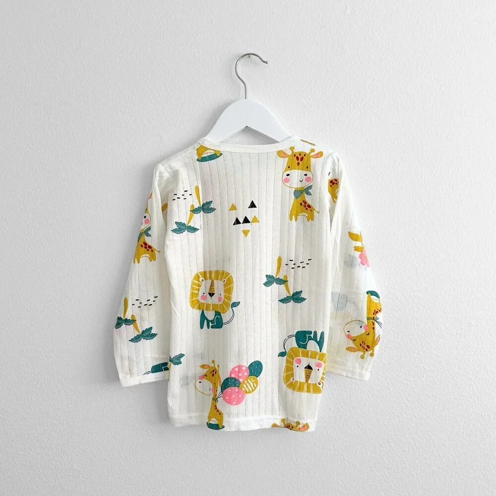 NWT Cute Girls Sleep N' Play Long Sleeve Top & Pants Pajamas Set Safari Party 7Y - Picture 3 of 6